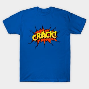 Crack! Comic Book Text T-Shirt